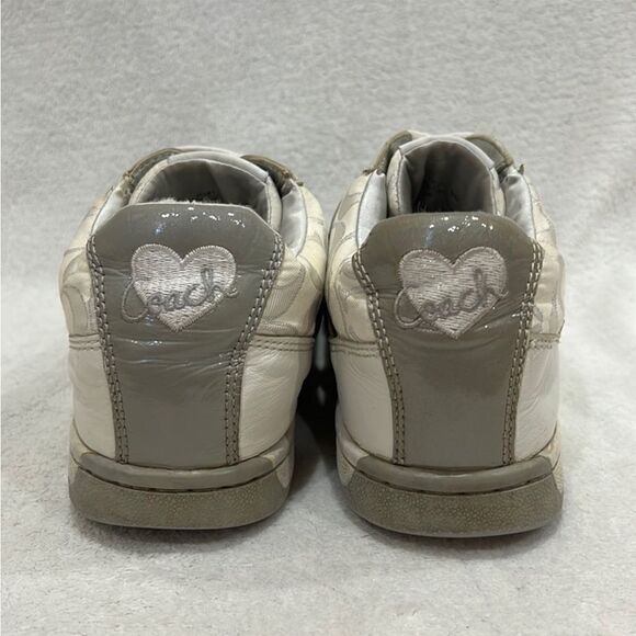 Coach Nova Signature C Silver Sneakers 9M - Picture 4 of 14